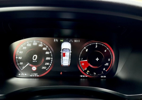 Volvo V60 cena 84400 przebieg: 117890, rok produkcji 2018 z Żukowo małe 781